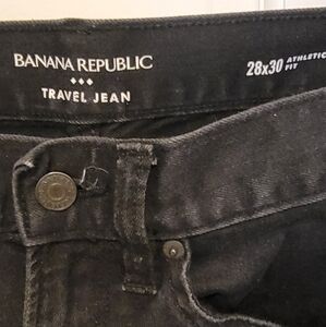 Banana Republic Mens Black Jeans Athletic Fit